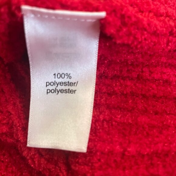 Maurices Women's Knit Sweater Mock Neck Long Sleeve Red Size Large - Picture 9 of 9